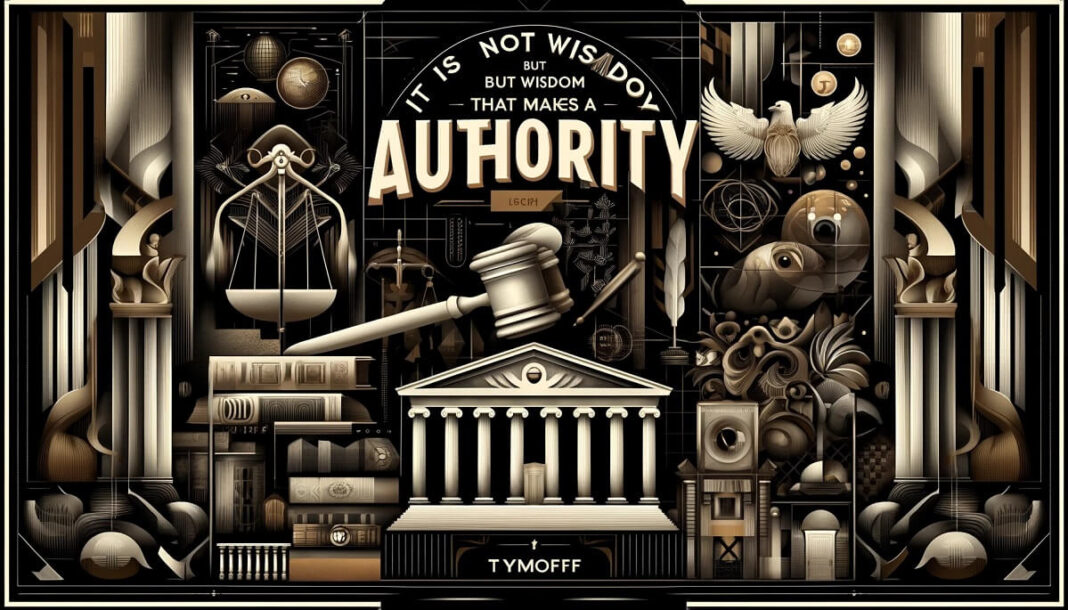 It is not wisdom but authority that makes a law. T - tymoff